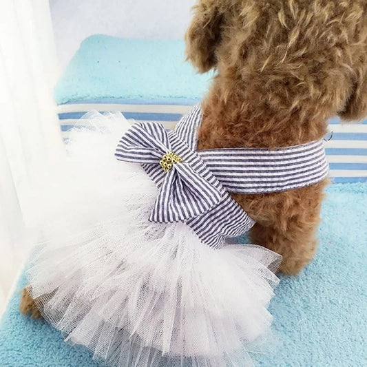 Vestido para perros y gatos – estilo princesa con lazo