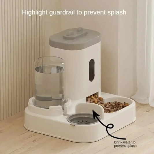 🍽️ Comedero Automático con Fuente de Agua para Perros y Gatos – Almacenamiento y Alimentación Inteligente