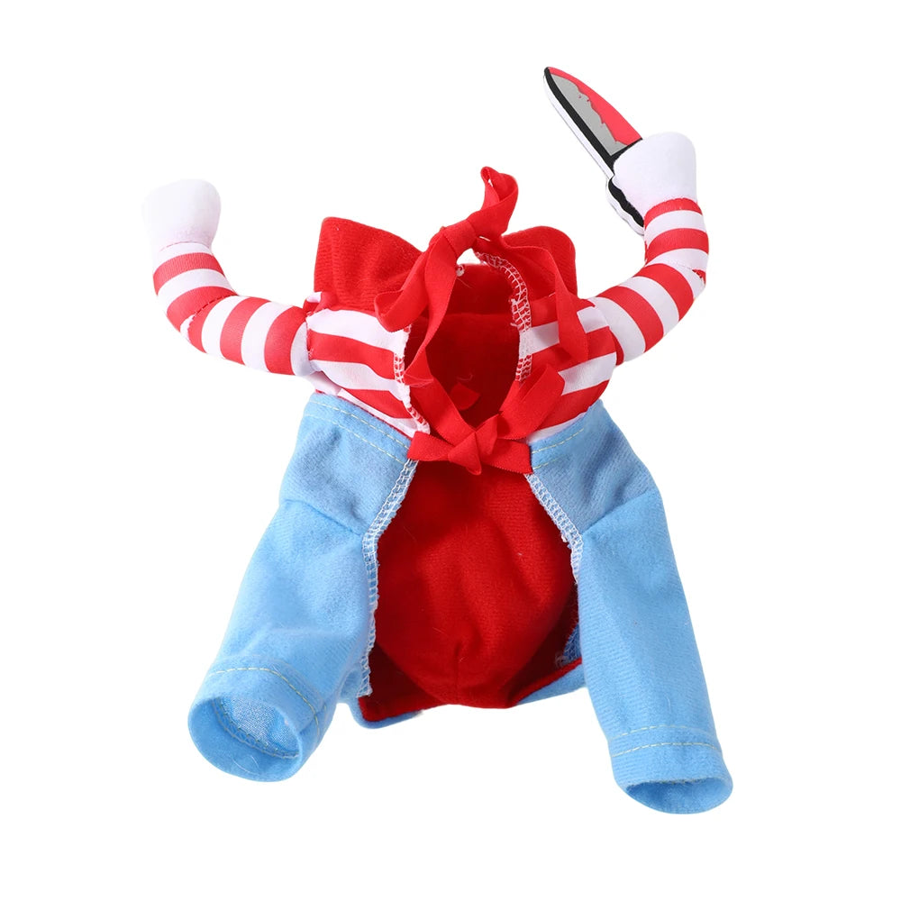 Divertido disfraz de perro de Halloween (Chucky)