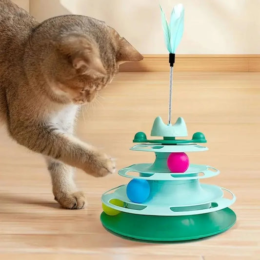 Torre de Juego Interactiva para Gatos 🐱🎡