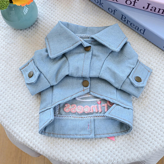 Chaqueta azul  Princess para perros y gatos – ligero y protector